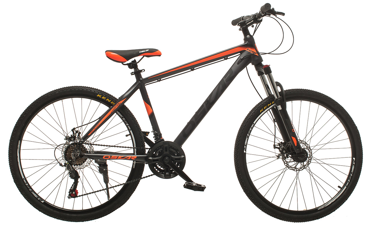 Фотография Велосипед Oskar Thunder 26" 2020, размер М, Серо-оранжевый